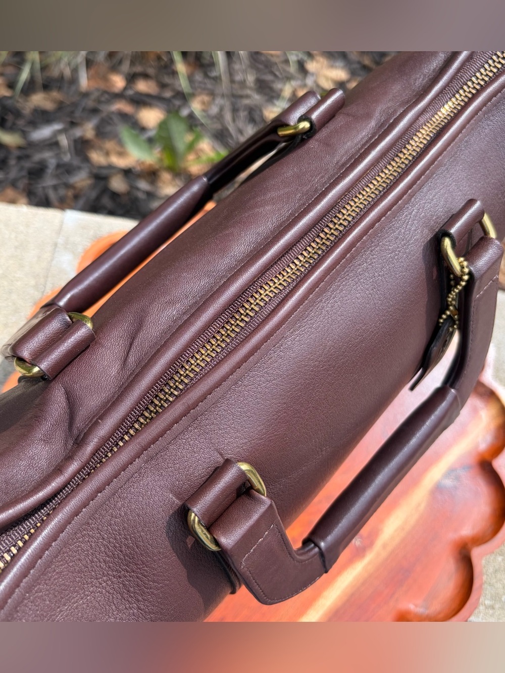 Vintage COACH Mahogany Leather Portfolio Briefcase 5286 EUC - Picture 7 of 17